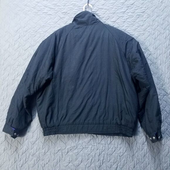 Vintage St. Johns Bay Men's L Ski Coat Jacket Black/Purple 80s 90 100% Nilon - Picture 12 of 12